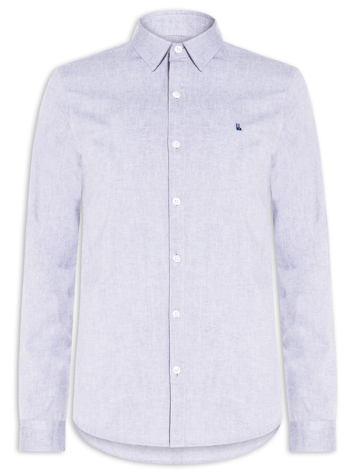 Camisa Masculina Casual Oxford New - Azul