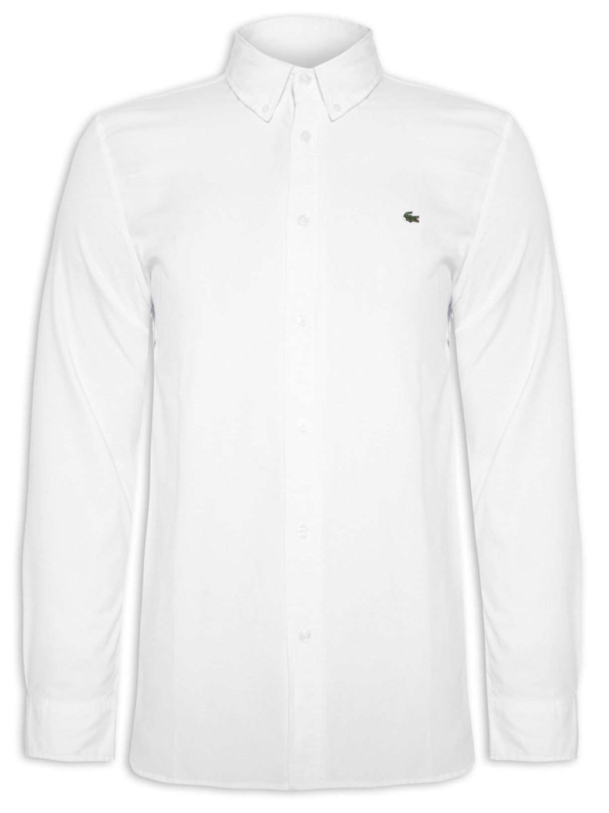 Camisa Masculina Casual Regular Fit Em Algodão Supima - Branco