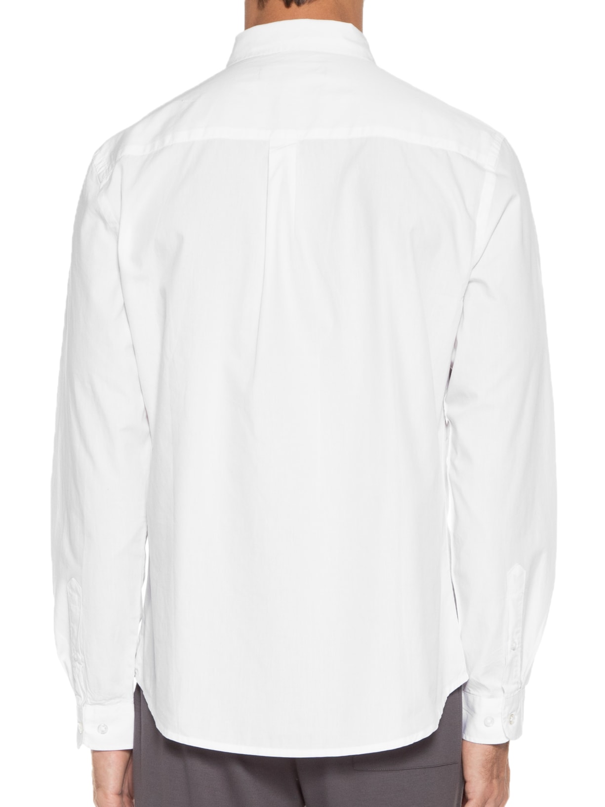 Camisa Masculina Casual Slim Fit Tricoline Branco Hering