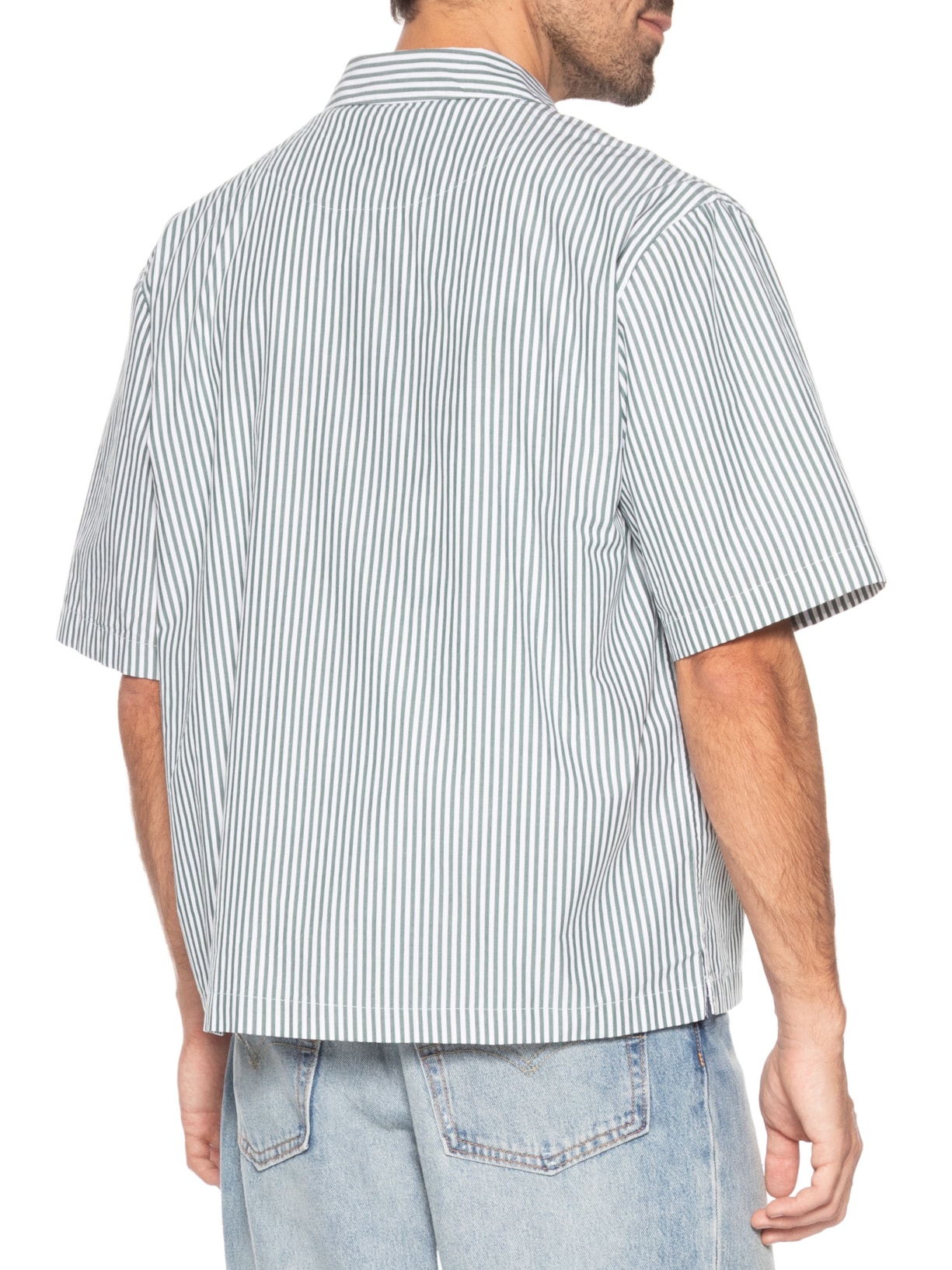 Camisa Masculina Casual Zandt Cropped Fit Verde Levi's