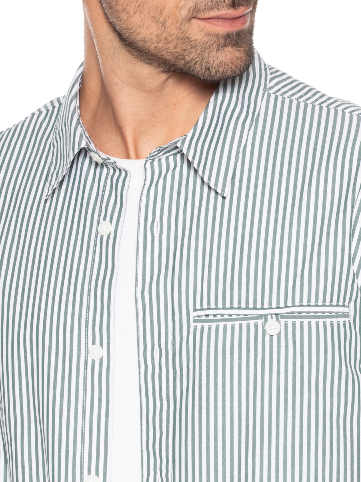 Camisa Masculina Casual Zandt Cropped Fit Verde Levi's