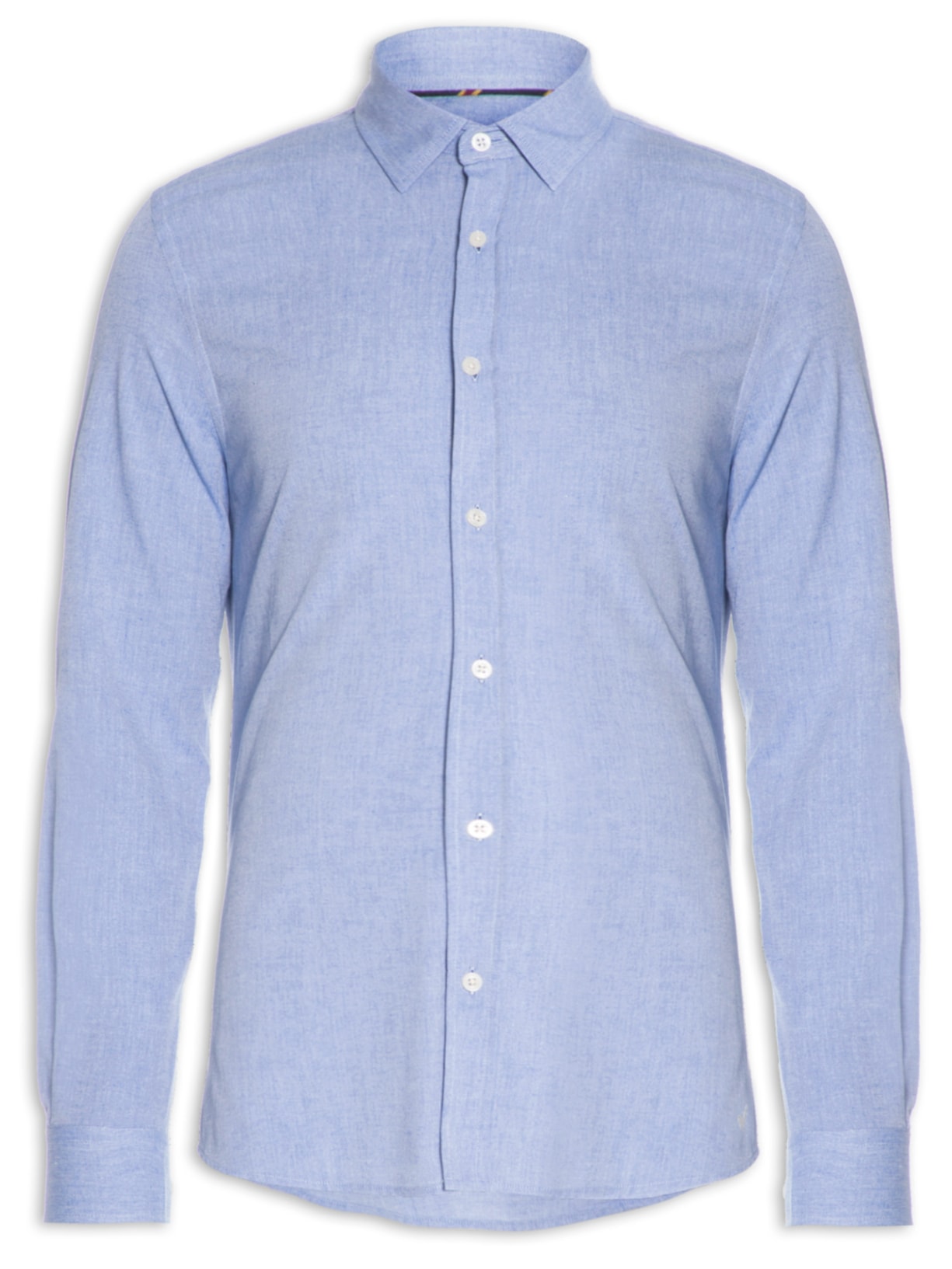 Camisa Masculina Chambray - Azul