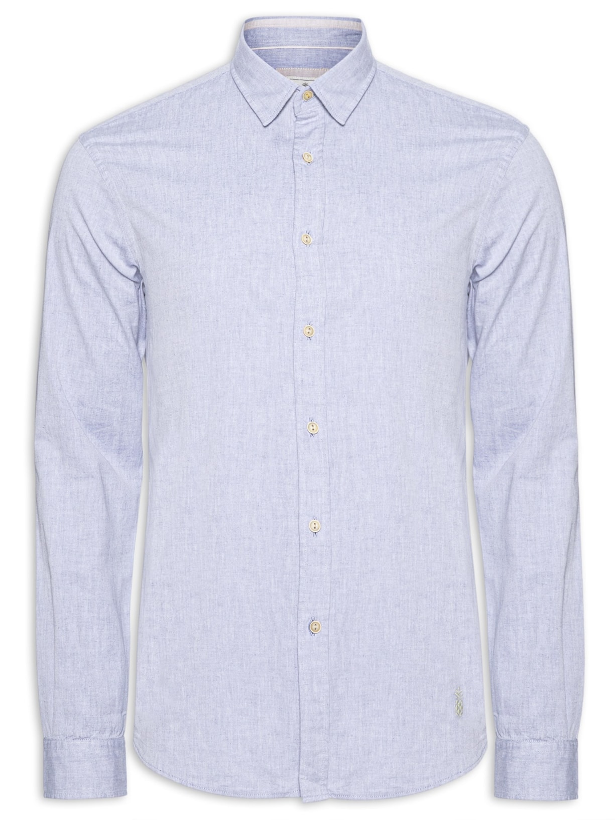 Camisa Masculina Chambrey Lisa - Azul