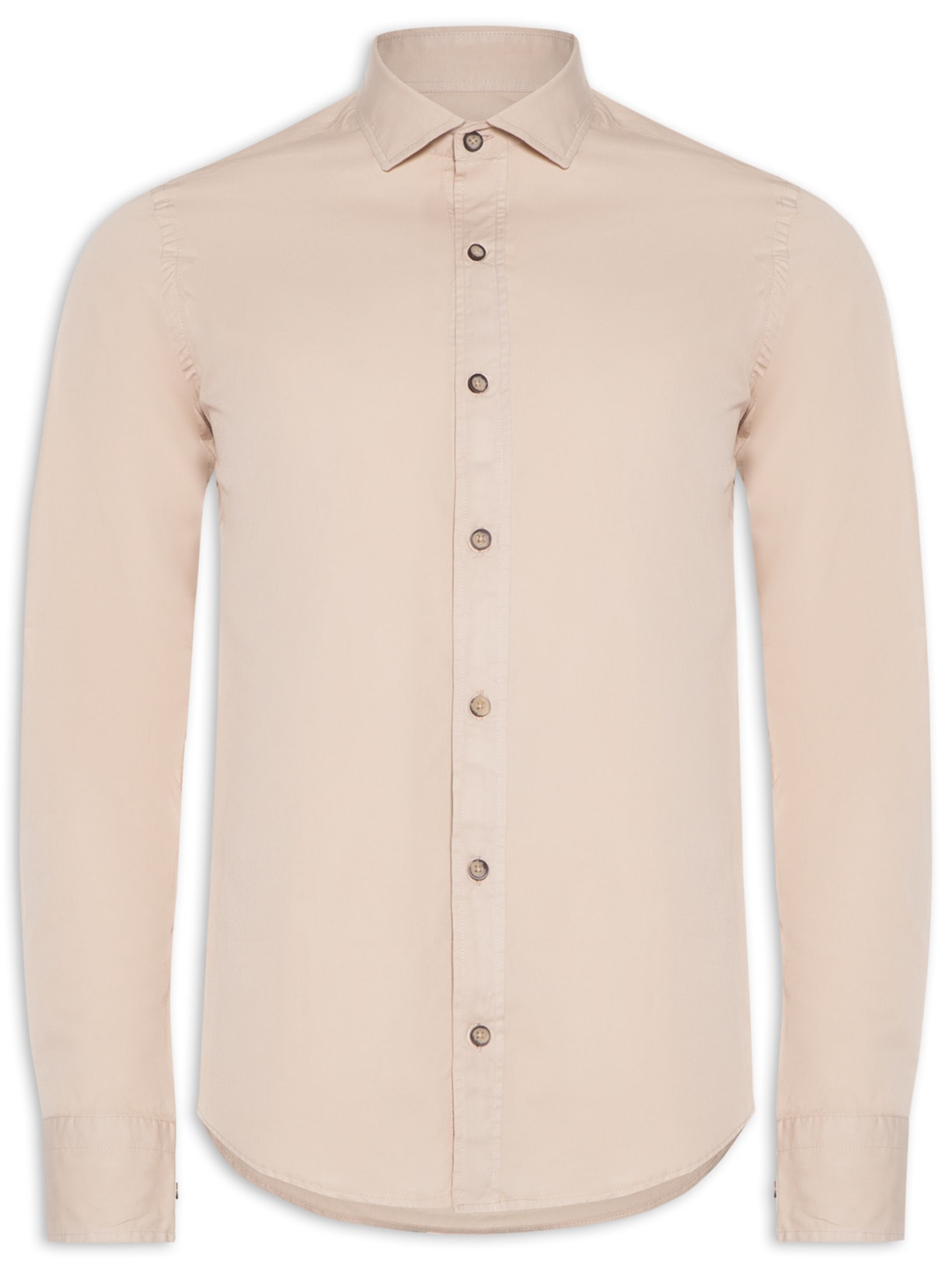 Camisa Masculina Chino Oficina - Bege