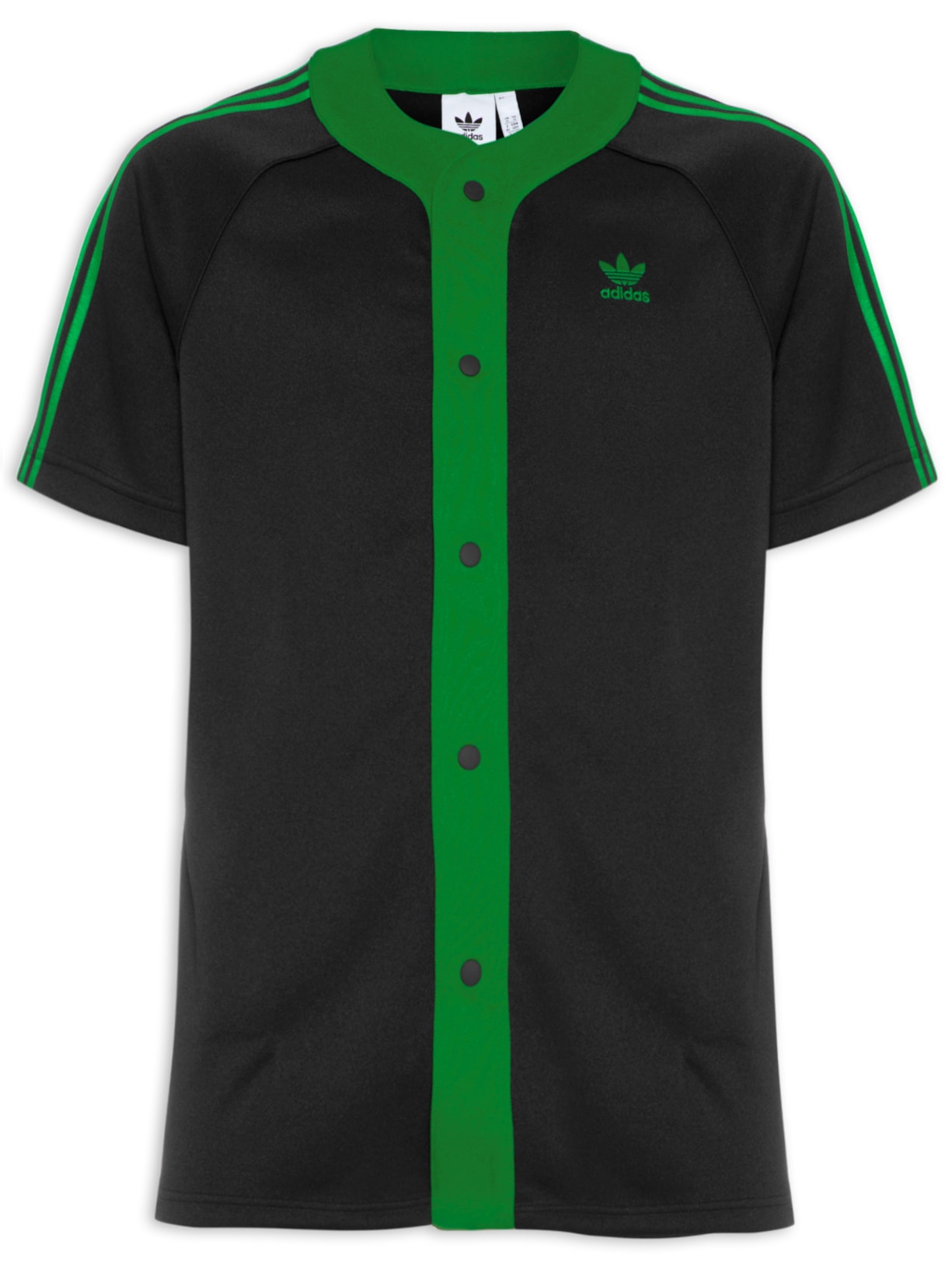 Adidas Originals Adidas Verde E Preto Camisa Preta Adidas