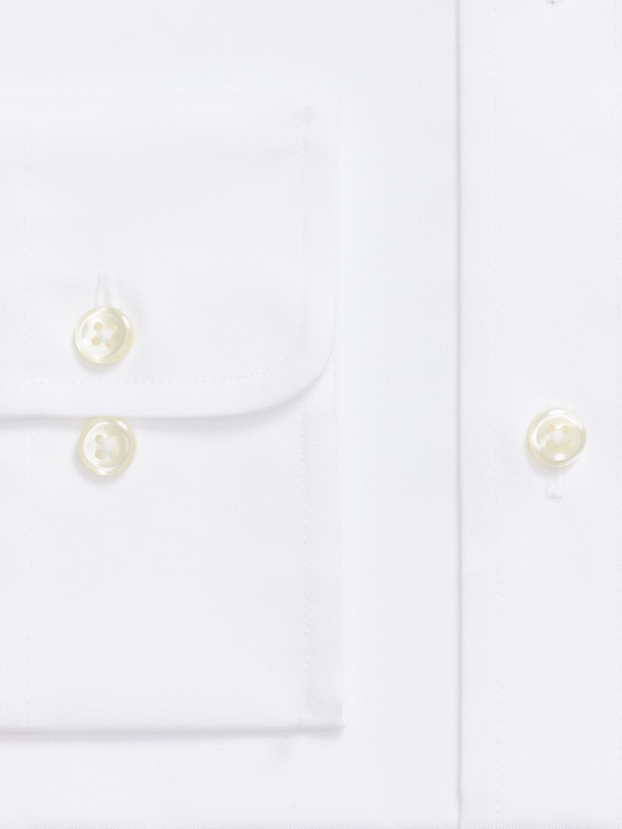 Camisa Masculina Classic Fit Pinpoint Oxford Branco Polo Ralph Lauren