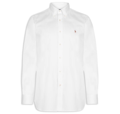 Camisa Masculina Classic Fit Pinpoint Oxford - Branco