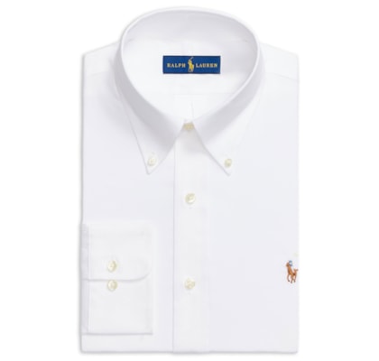 Camisa Masculina Classic Fit Pinpoint Oxford - Branco