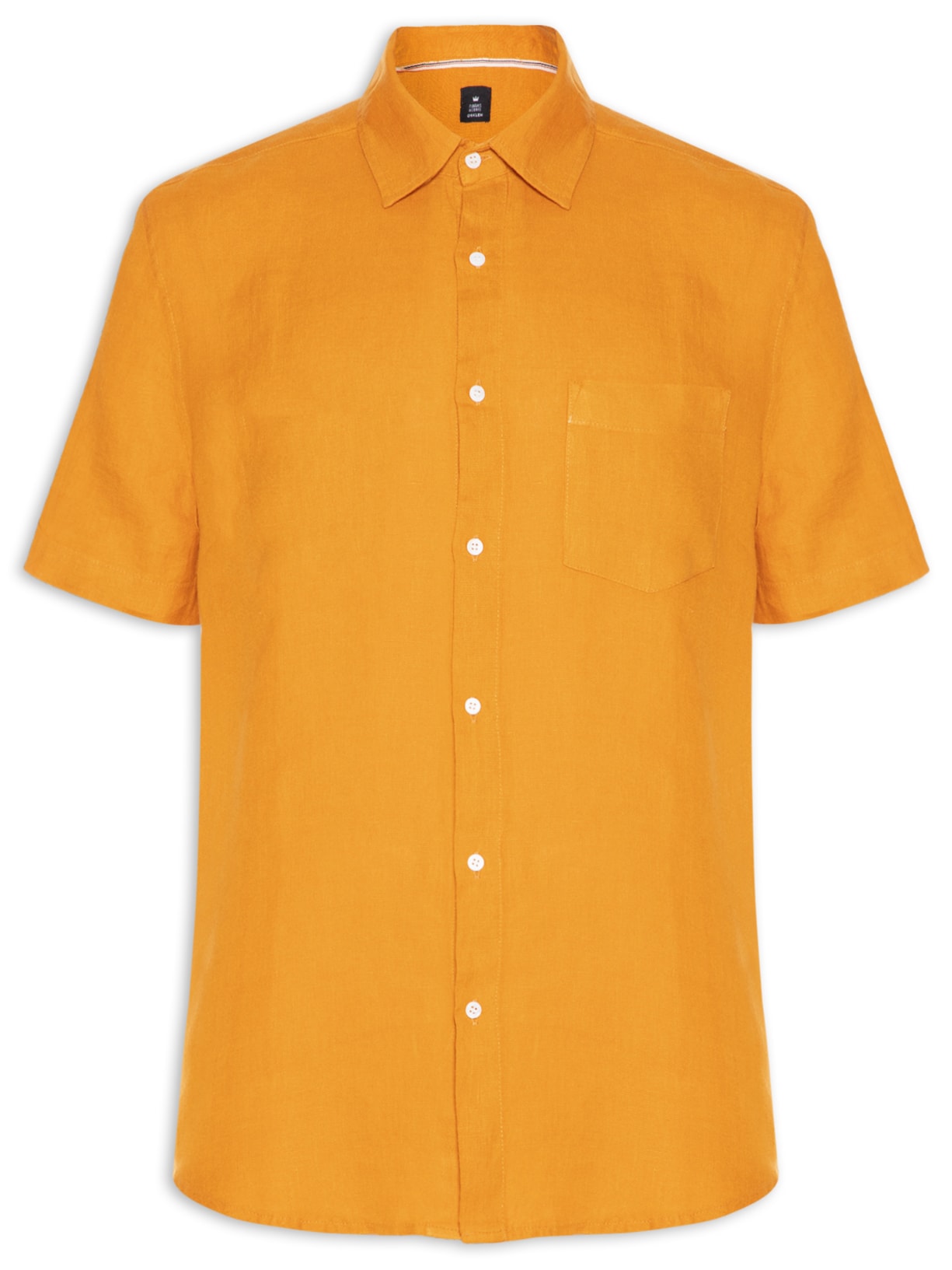 Camisa Masculina Classic Linen - Amarelo