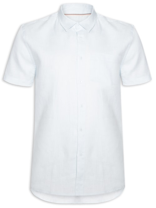 Camisa Masculina Classic Linen - Azul