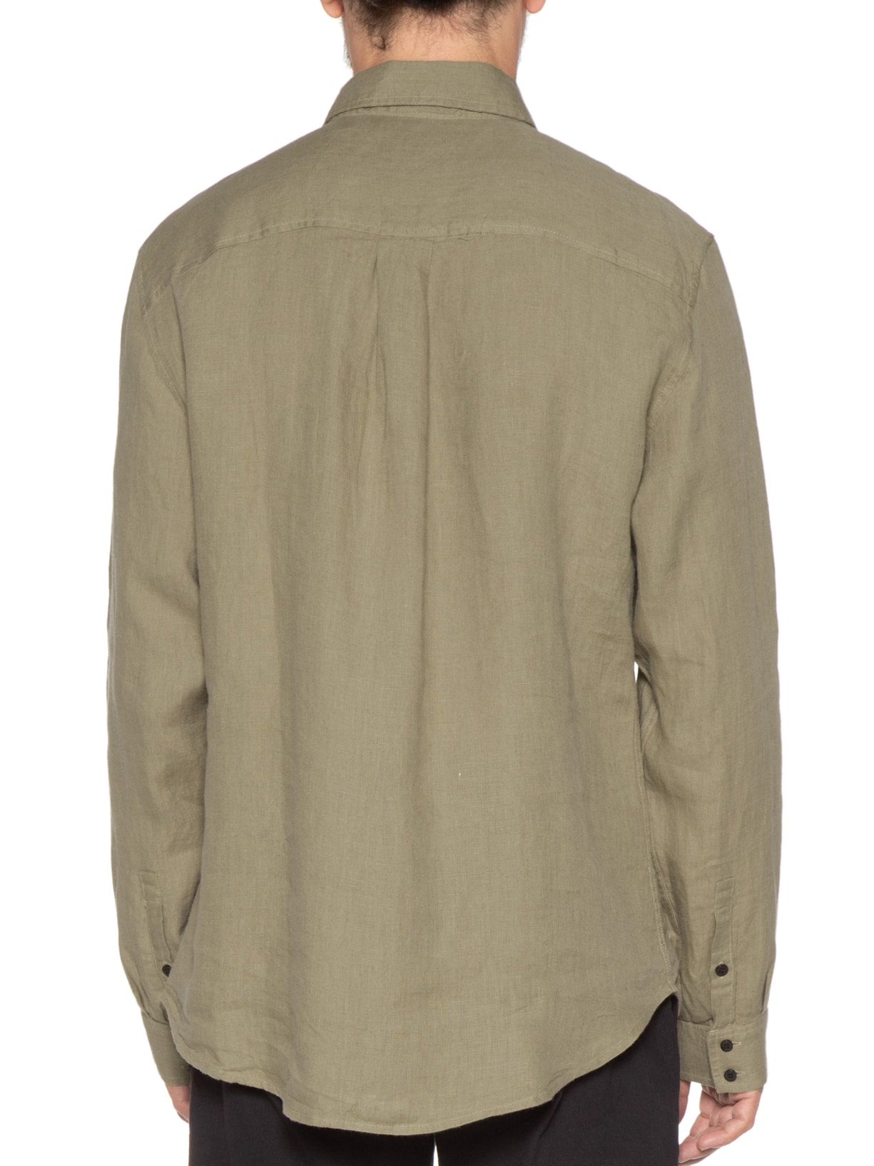 Camisa Masculina Classic Linen Manga Longa Bege Osklen