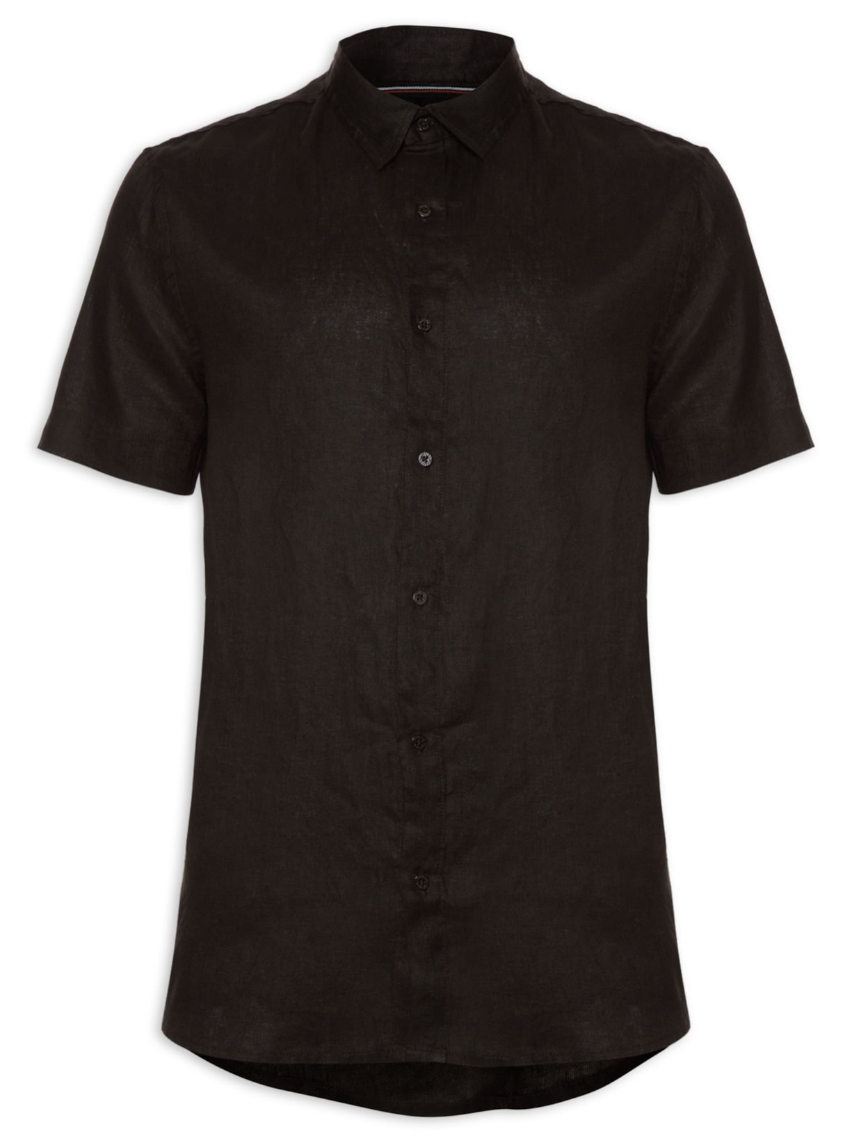 Camisa Masculina Classic Linen - Marrom