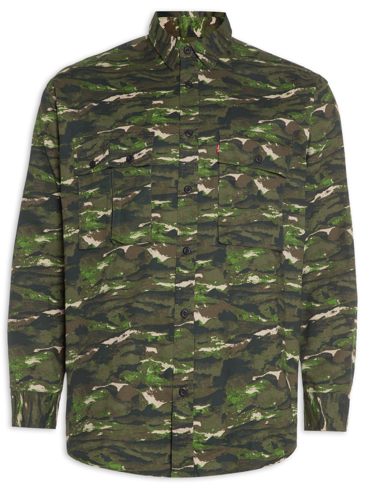 Camisa Masculina Classic Oversize Utility - Verde