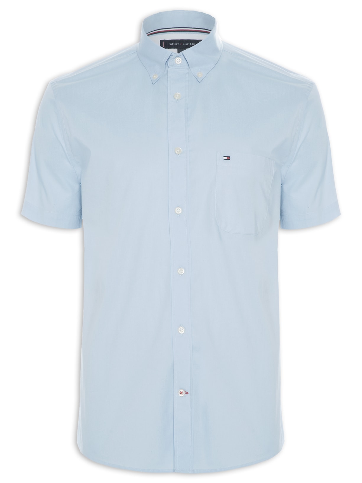Camisa Masculina Classic Poplin Azul Tommy Hilfiger