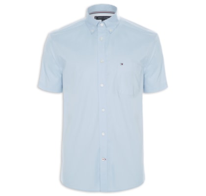 Camisa Masculina Classic Poplin – Azul
