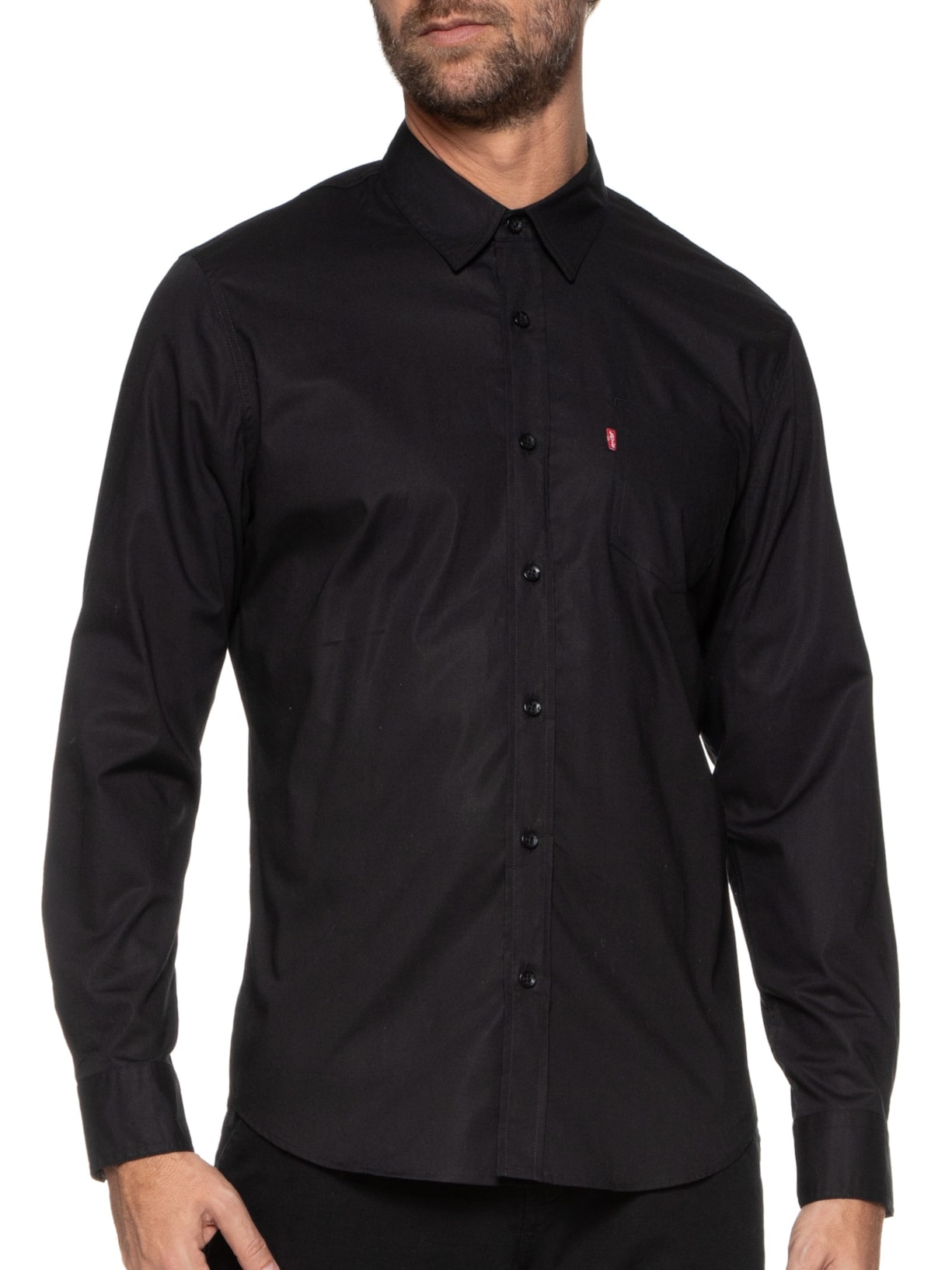 Camisa Masculina Classic Standard Preto Levi's