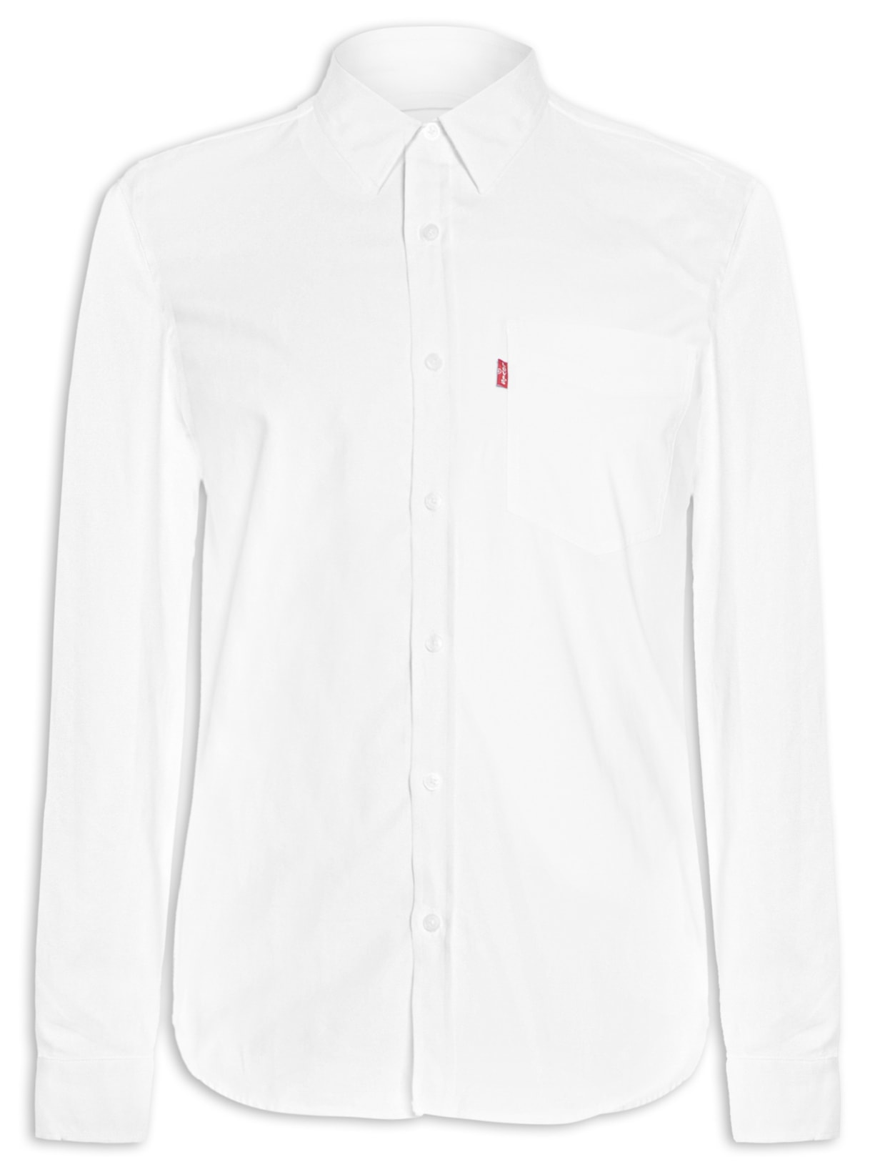 Camisa Masculina Classic Sunset 1 Pocket Standard - Branco