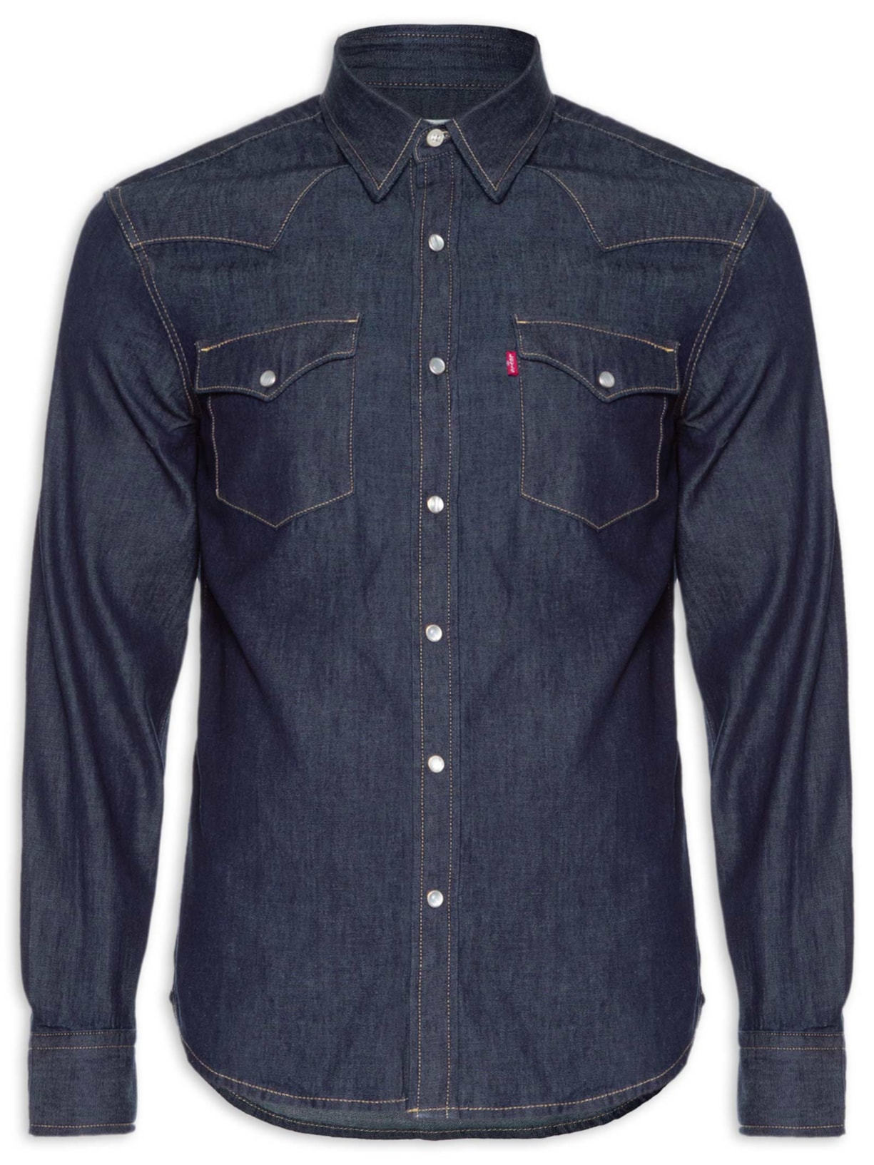 Camisa Masculina Classic Western Standard - Azul