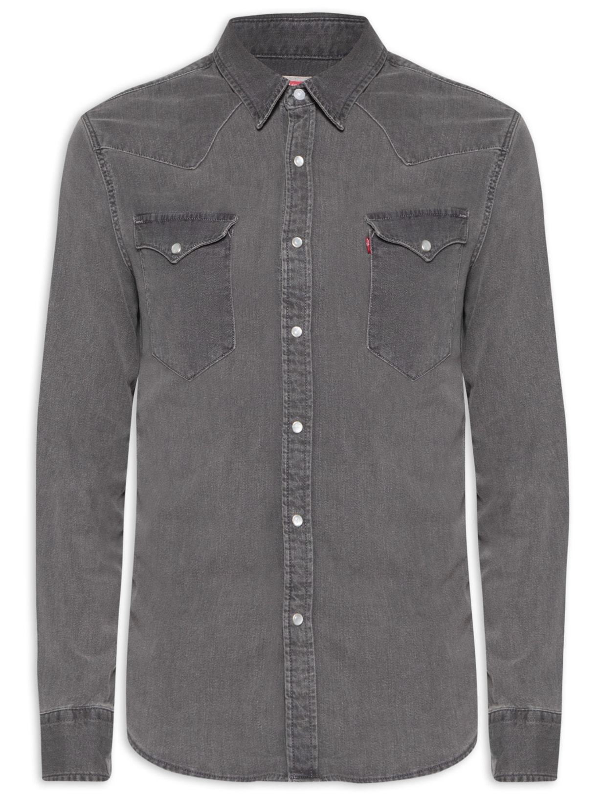 Camisa Masculina Classic Western Standard - Cinza
