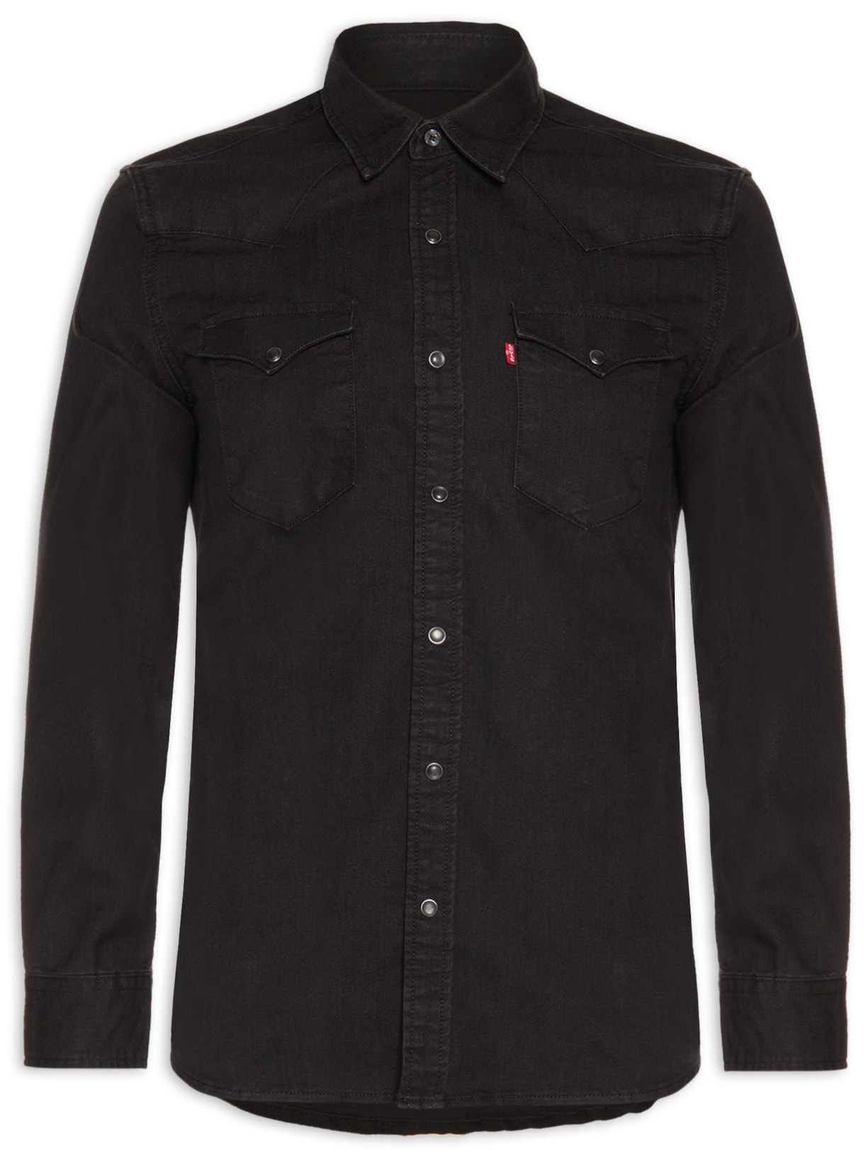 Camisa Masculina Classic Western Standard - Preto