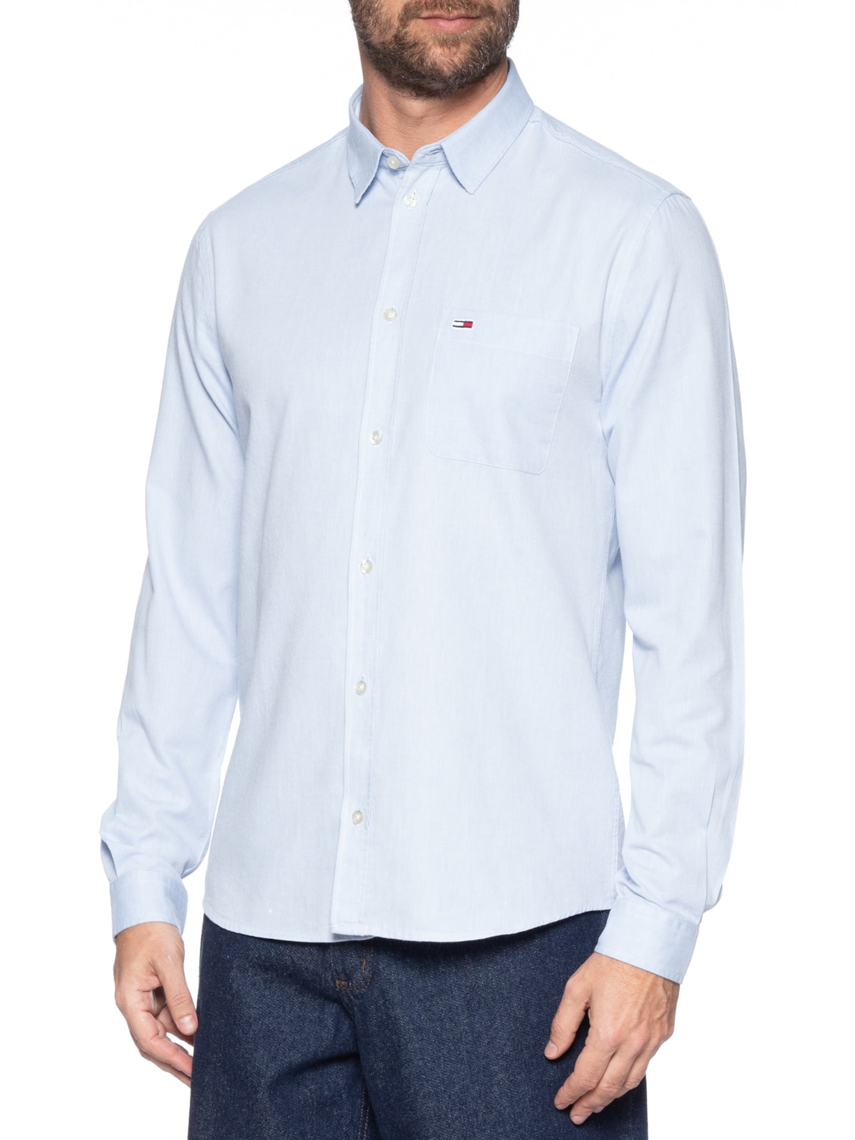 Camisa Masculina Classics Oxford Azul Tommy Jeans