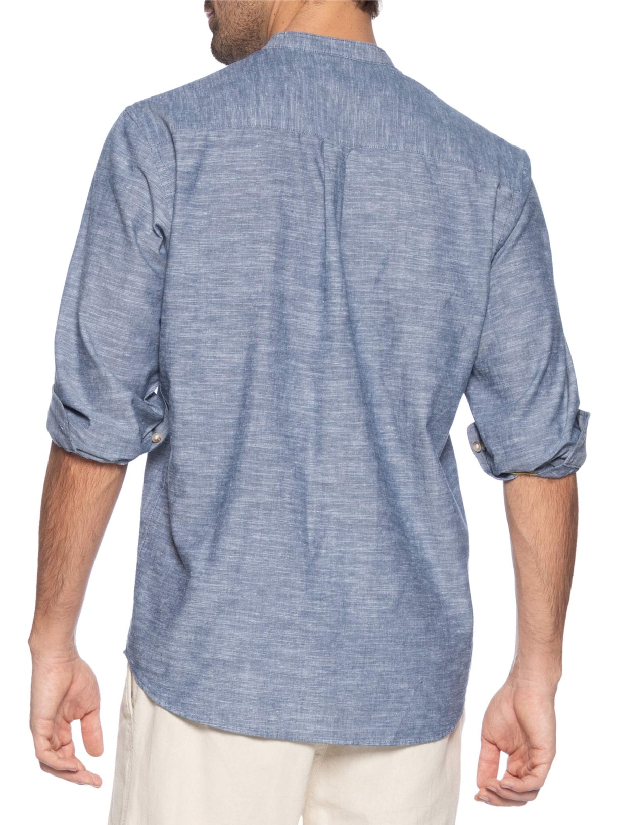 Camisa Masculina Comfort Fit Gola Padre Azul Jack & Jones