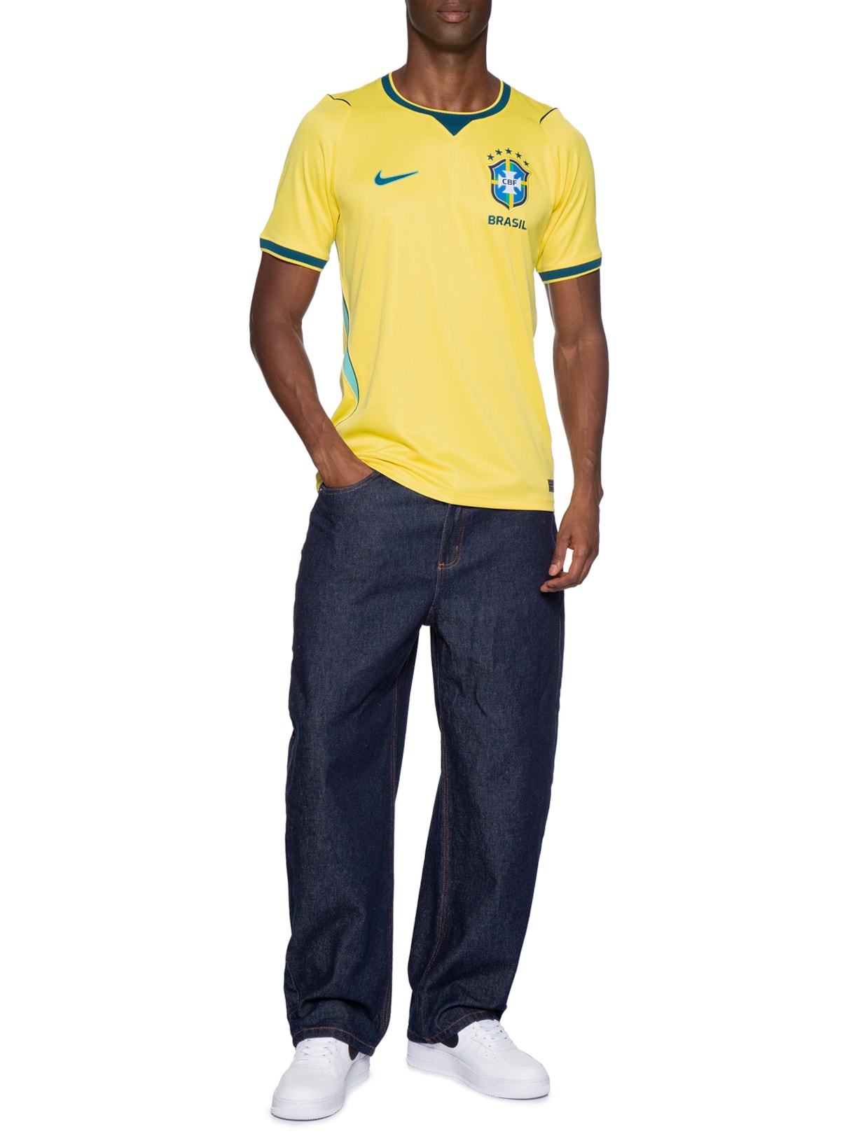 Camisa Masculina Copa Brasil Nike I 2026/27 Torcedor Pro Amarelo Nike