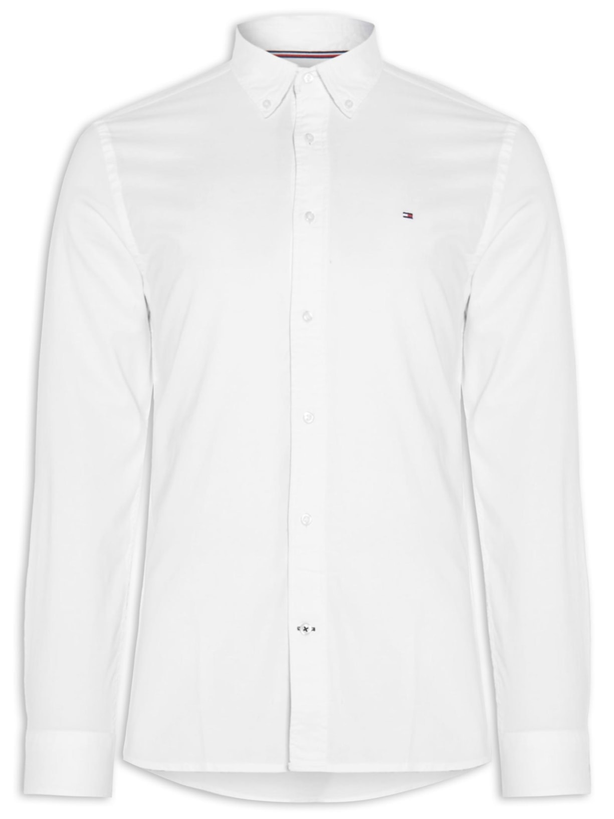 Camisa Masculina Core 1985 Flex Oxford - Branco