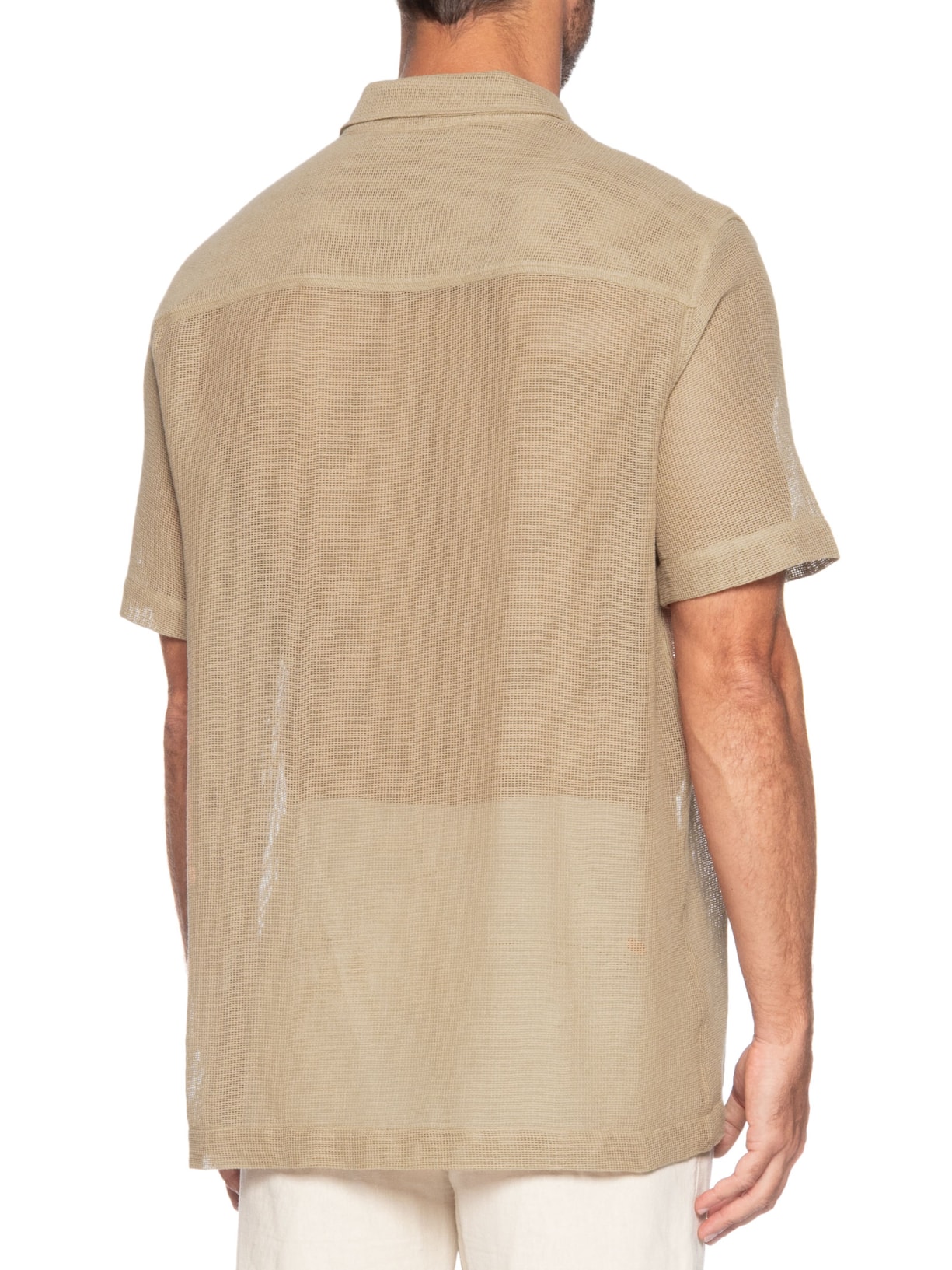 Camisa Masculina Cotton Caiçara Bege Osklen