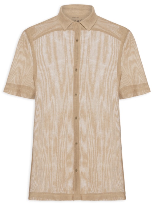 Camisa Masculina Cotton Caiçara - Bege