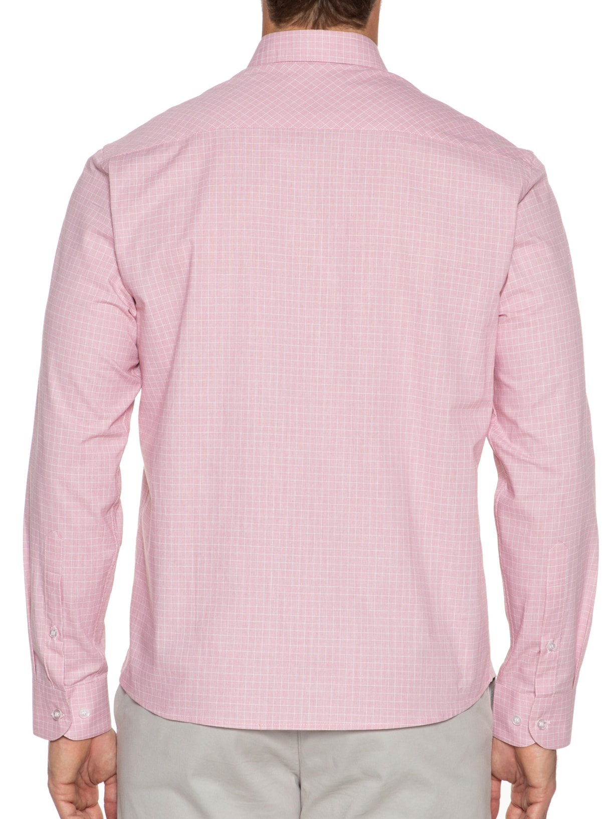 Camisa Masculina Cotton Fil A Fil Nicola Class Anat Rosa Vr