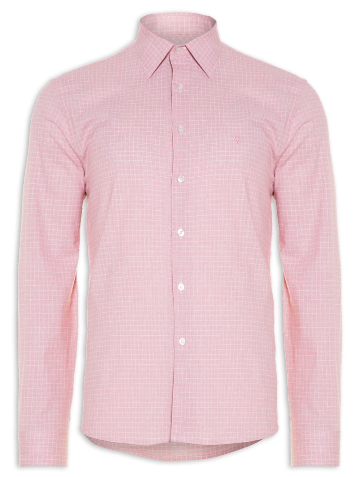 Camisa Masculina Cotton Fil A Fil Nicola Class Anat Rosa Vr