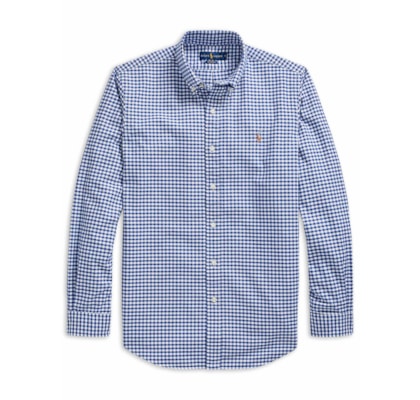 Camisa Masculina Custom Fit Classic Oxford - Azul