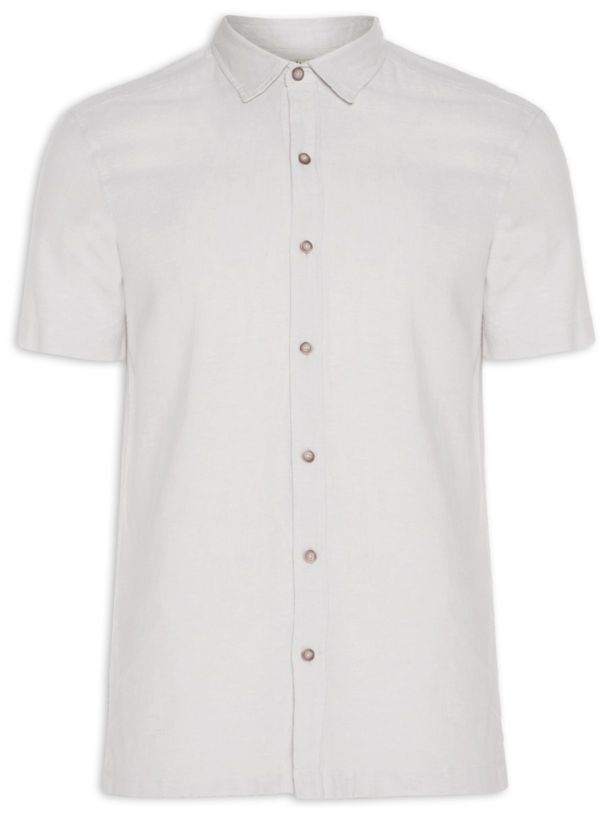 Camisa Masculina De Linho Antigua - Branco