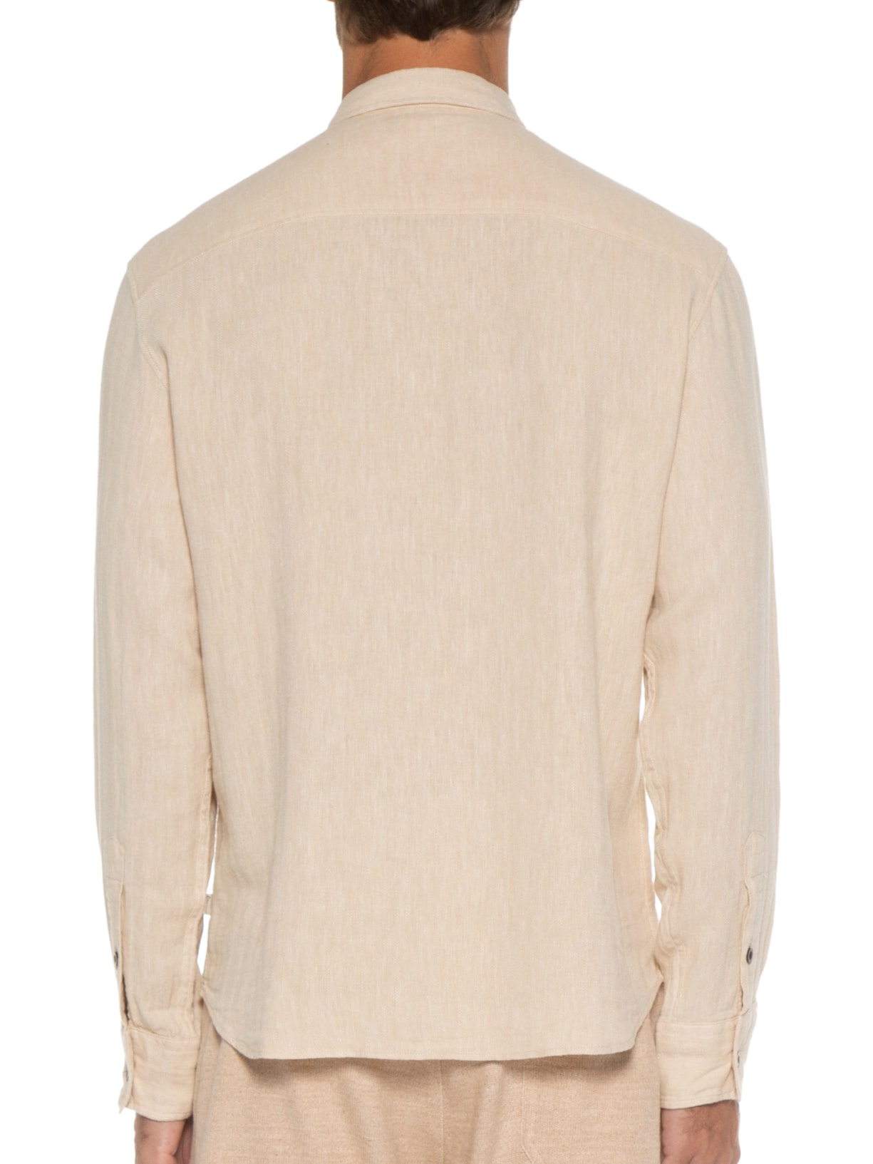 Camisa Masculina De Linho Barbados Bege Austral