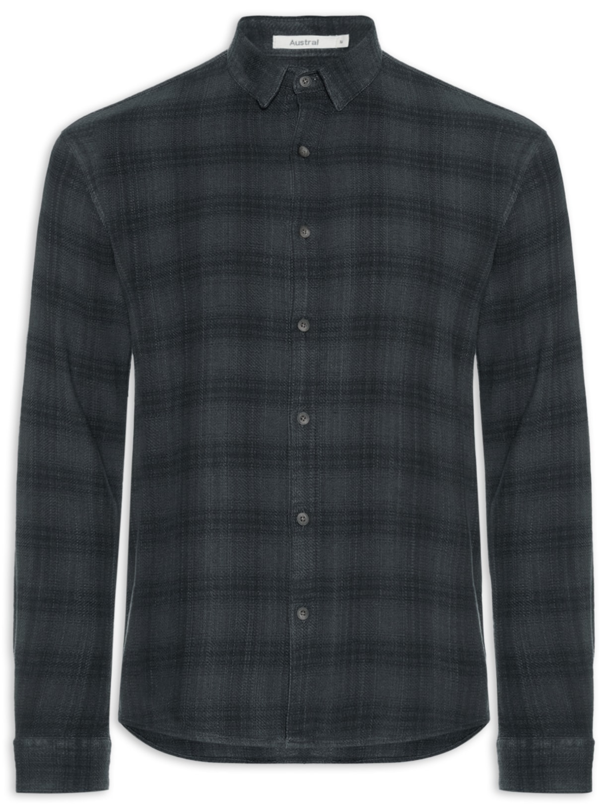 Camisa Masculina De Linho Rimini - Cinza