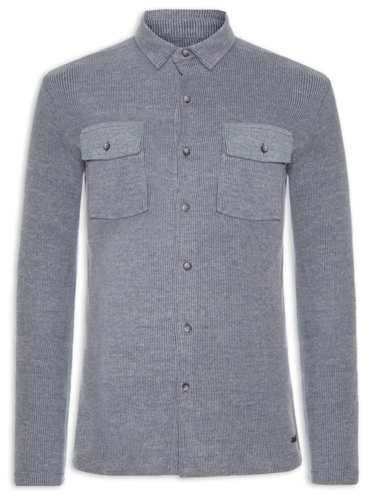 Camisa Masculina De Malha Oslo II - Cinza