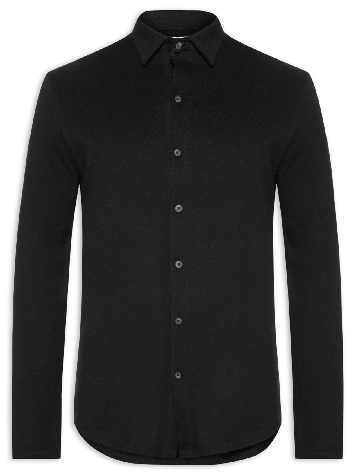 Camisa Masculina De Malha Salinas - Preto