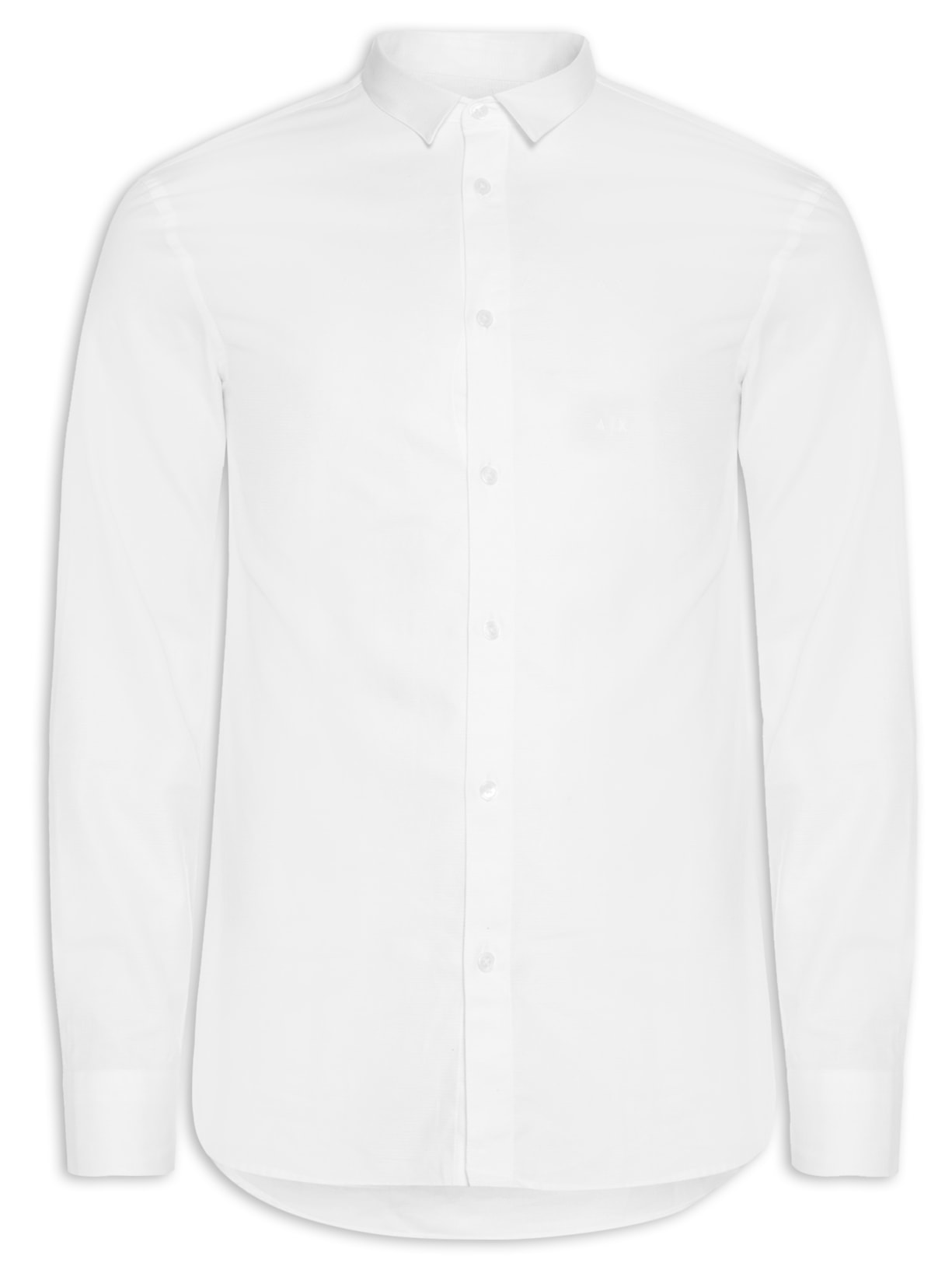 Camisa Masculina De Tecido Plano - Branco