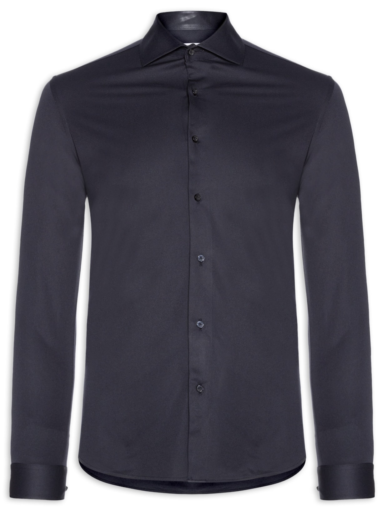 Camisa Masculina Easy Care Tecnológica Slim Fit Azul '2 Essential