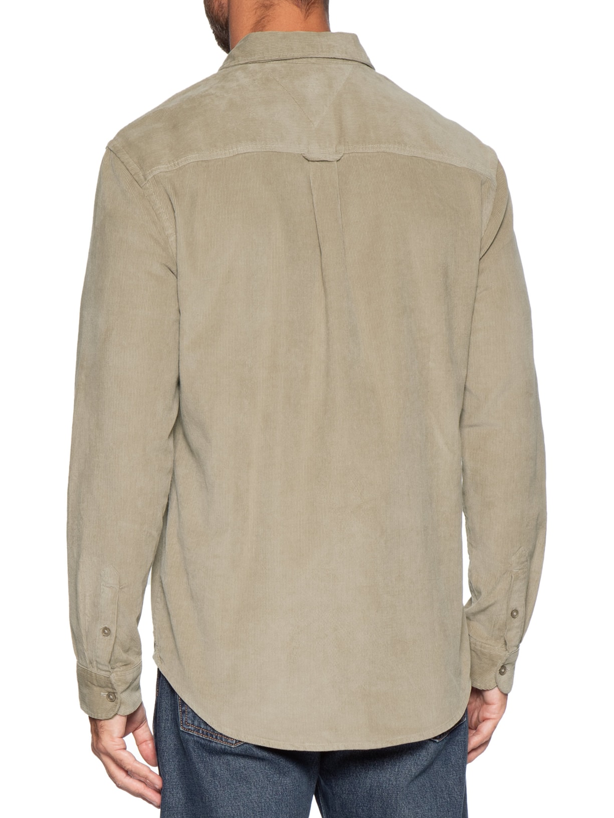 Camisa Masculina em Veludo Cotelê – Bege Tommy Jeans