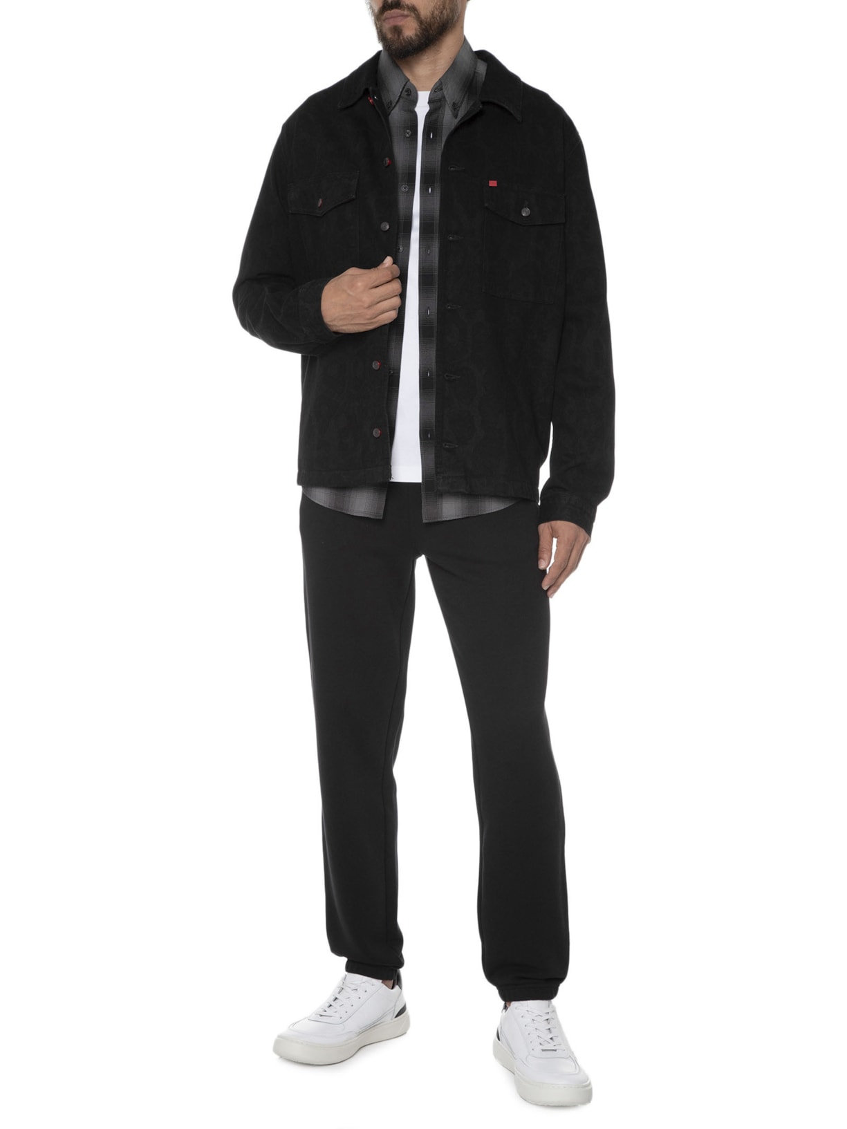 Camisa Masculina Enalu Preto Hugo