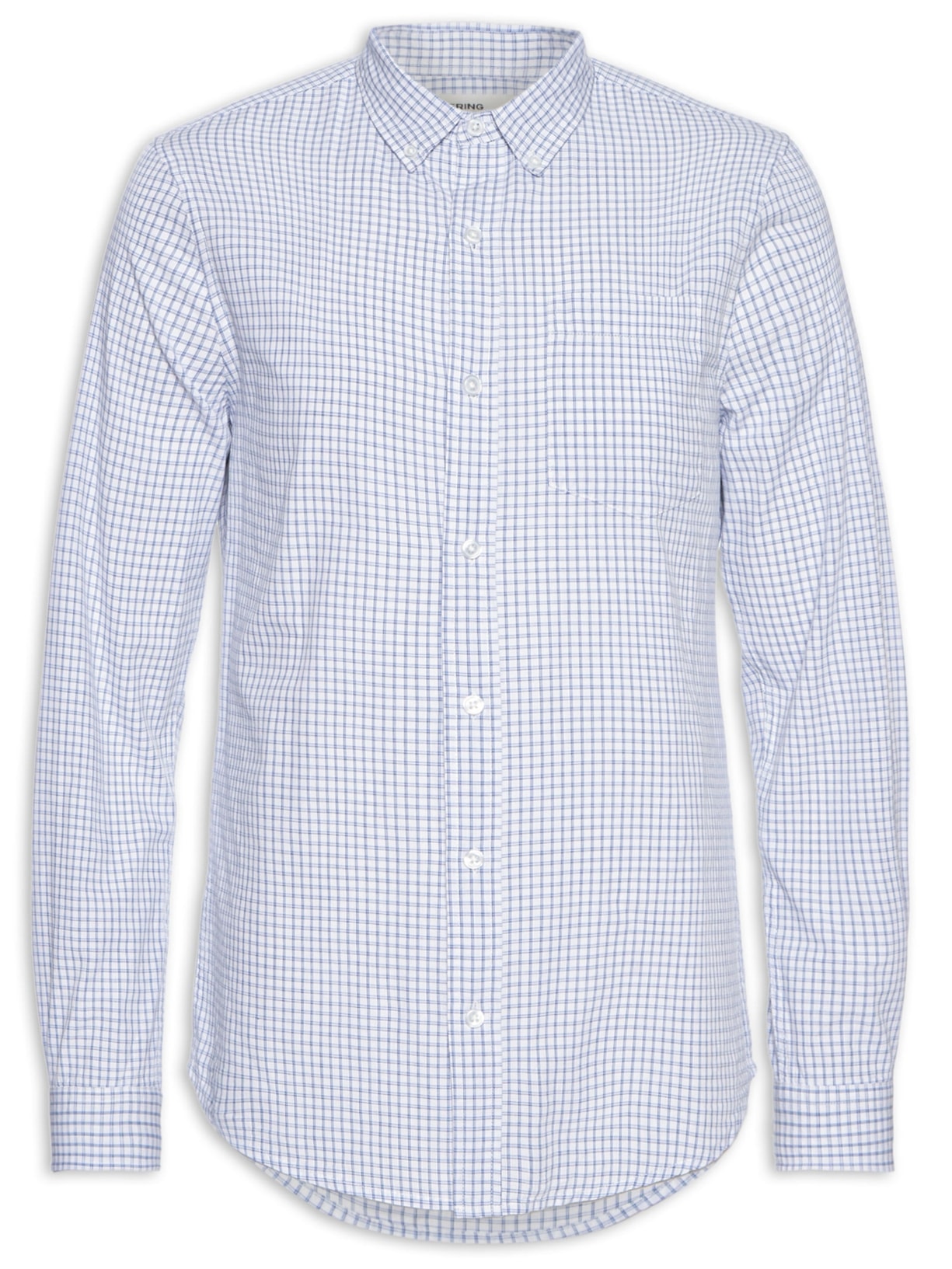 Camisa Masculina Estampada - Azul