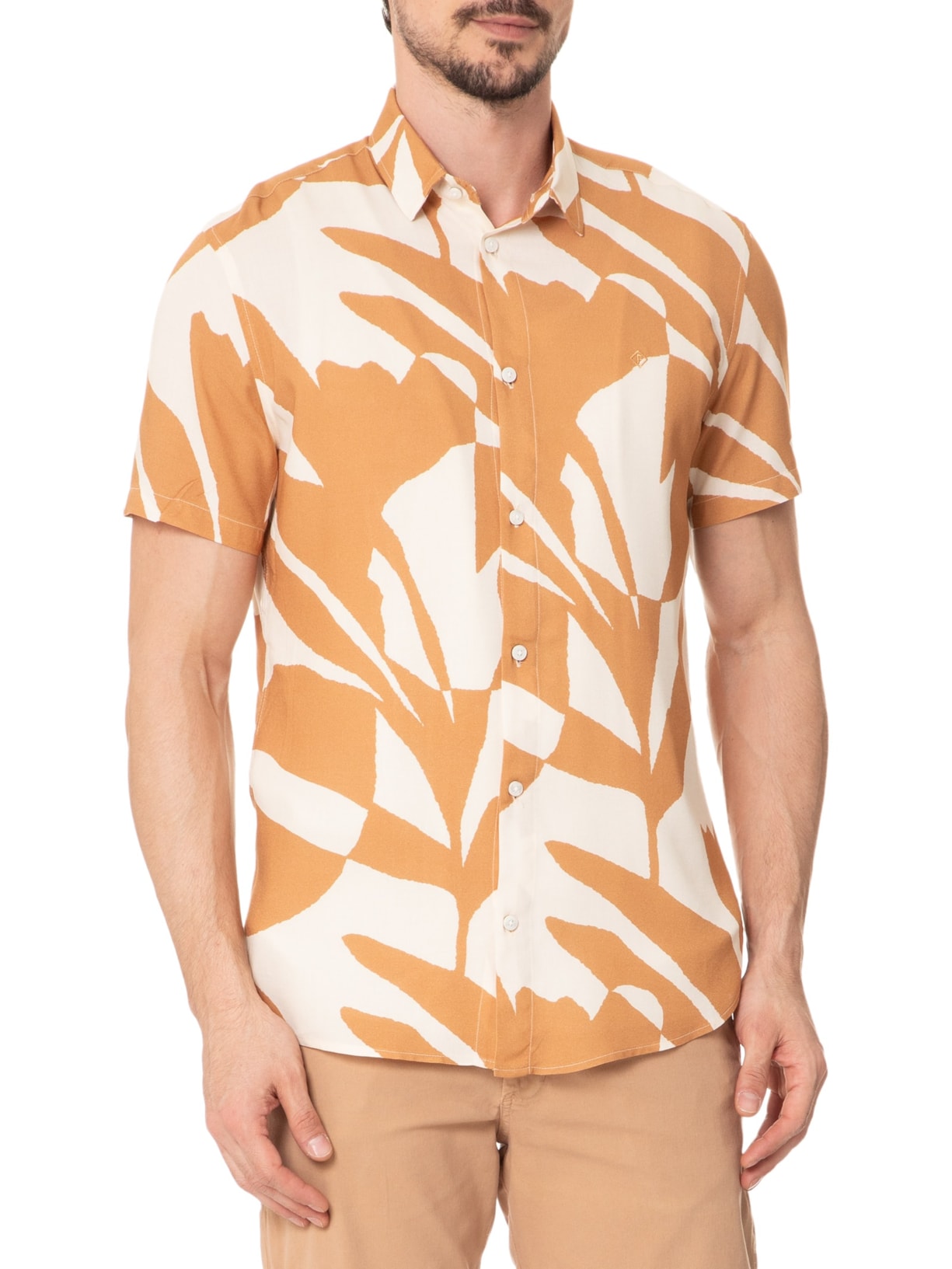 Camisa Masculina Estampada St Barths Branco Forum