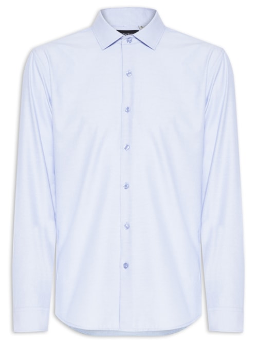 Camisa Masculina Fibra De Bambu - Azul