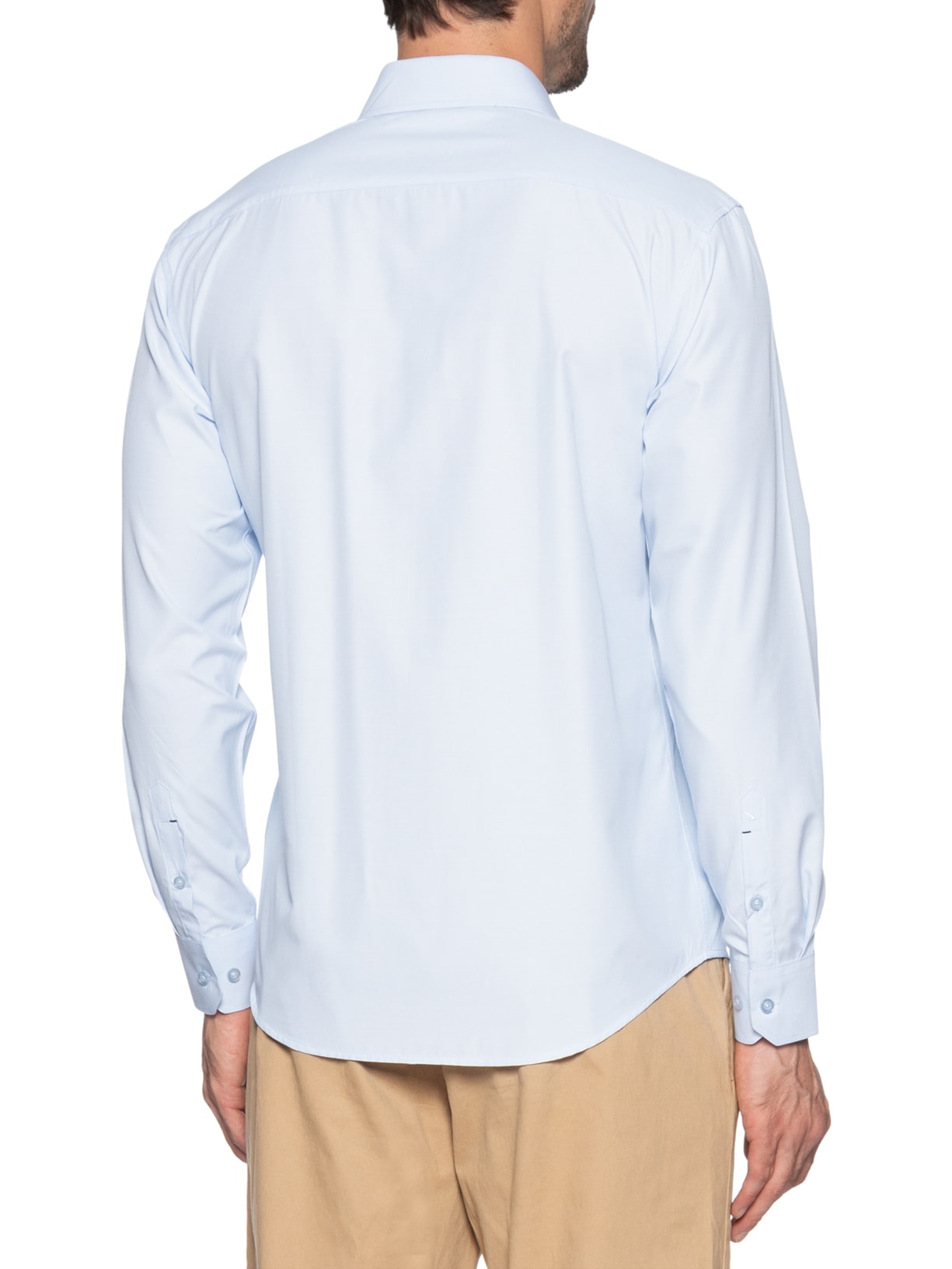 Camisa Masculina Fibra De Bambu Azul '2 Essential