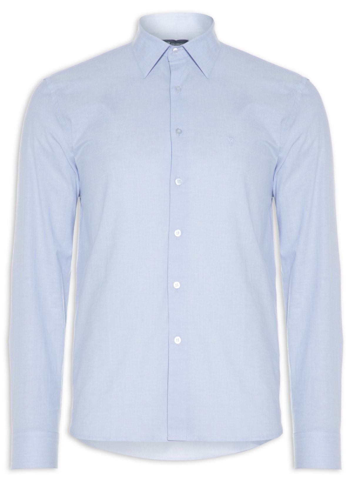 Camisa Masculina Fil A Fil Garda Classic Anatomic - Azul