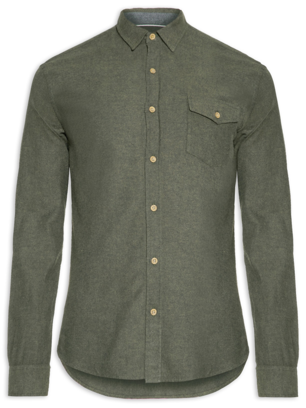 Camisa Masculina Flanela Lisa Winter - Verde