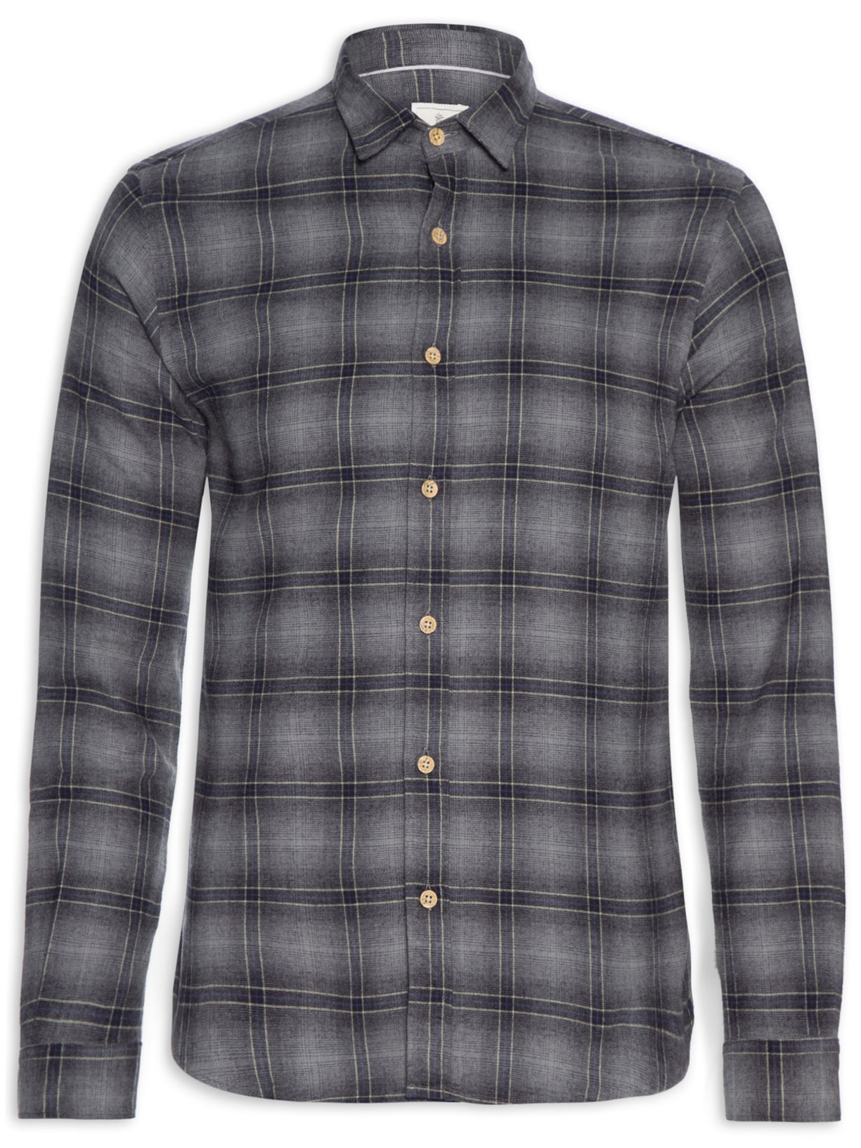 Camisa Masculina Flanela Londres - Cinza