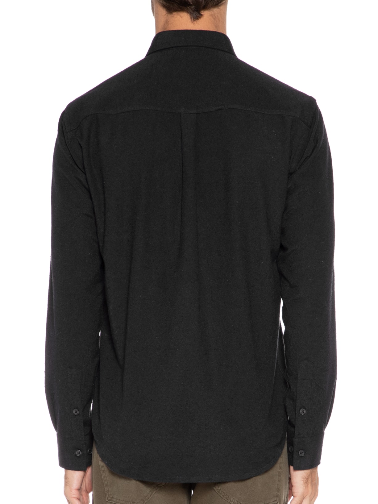 Camisa Masculina Flanela Mark Preto Von Der Volke